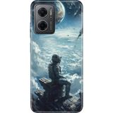 Senada Xiaomi Redmi Note 11E Kılıf Desenli Baskılı Tpu Rubber Kapak Galaksi Manzara - 001-Renkli