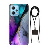 Senada Xiaomi Redmi Note 12 5g ile Uyumlu Kılıf Altın Tozu Silikon İpli Boyun Askı Aparatı