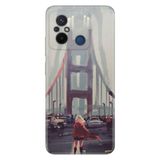 Senada Xiaomi Redmi Note 12 5G İle Uyumlu Kılıf Silikon Desenli Resimli Kapak Kırmızılı Kadın
