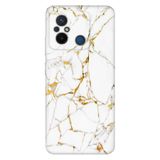 Senada Xiaomi Redmi Note 12 5G İle Uyumlu Kılıf Silikon Desenli Resimli Kapak Sarı Beyaz Mermer