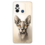 Senada Xiaomi Redmi Note 12 5G İle Uyumlu Kılıf Silikon Desenli Resimli Kapak Sfenks Kedi