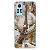 Senada Xiaomi Redmi Note 12 Pro 4G ile Uyumlu Kılıf Resimli Desenli Silikon Paris
