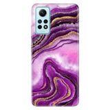 Senada Xiaomi Redmi Note 12 Pro 4G ile Uyumlu Kılıf Resimli Desenli Silikon Pembe Ametist