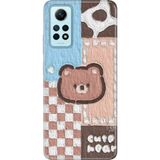 Senada Xiaomi Redmi Note 12 Pro 4g Kılıf Desenli Baskılı Tpu Rubber Kapak Ayıcık - 001-Renkli