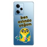 Senada Xiaomi Redmi Note 12 Pro 5g ile Uyumlu Kılıf Desenli Baskılı Silikon Ben Aslında Yoğum