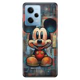 Senada Xiaomi Redmi Note 12 Pro 5g ile Uyumlu Kılıf Resimli Desenli Silikon 05MickeySmile1111