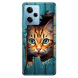 Senada Xiaomi Redmi Note 12 Pro 5g ile Uyumlu Kılıf Resimli Desenli Silikon Cat