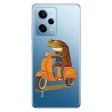 Senada Xiaomi Redmi Note 12 Pro 5g ile Uyumlu Kılıf Resimli Desenli Silikon Gezgin Kurbağa