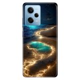 Senada Xiaomi Redmi Note 12 Pro 5g ile Uyumlu Kılıf Resimli Desenli Silikon Golden Beach