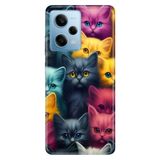Senada Xiaomi Redmi Note 12 Pro 5g ile Uyumlu Kılıf Resimli Desenli Silikon Kedicikler