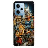 Senada Xiaomi Redmi Note 12 Pro 5g ile Uyumlu Kılıf Resimli Desenli Silikon Köy