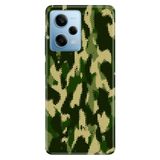 Senada Xiaomi Redmi Note 12 Pro 5g ile Uyumlu Kılıf Resimli Desenli Silikon Koyu Kamuflaj