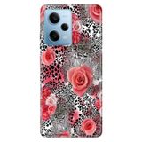 Senada Xiaomi Redmi Note 12 Pro 5g ile Uyumlu Kılıf Resimli Desenli Silikon Leopare