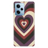 Senada Xiaomi Redmi Note 12 Pro 5g ile Uyumlu Kılıf Resimli Desenli Silikon Mat Kalpler
