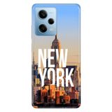 Senada Xiaomi Redmi Note 12 Pro 5g ile Uyumlu Kılıf Resimli Desenli Silikon New York