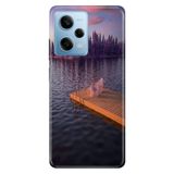 Senada Xiaomi Redmi Note 12 Pro 5g ile Uyumlu Kılıf Resimli Desenli Silikon Romantik Rıhtım