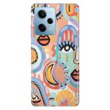 Senada Xiaomi Redmi Note 12 Pro 5g ile Uyumlu Kılıf Resimli Desenli Silikon Siluet