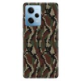 Senada Xiaomi Redmi Note 12 Pro 5g ile Uyumlu Kılıf Resimli Desenli Silikon X Kamuflaj