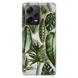 Senada Xiaomi Redmi Note 12 Pro 5G İle Uyumlu Kılıf Silikon Desenli Resimli Kapak 4D Yeşil Yapraklar