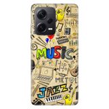 Senada Xiaomi Redmi Note 12 Pro 5G İle Uyumlu Kılıf Silikon Desenli Resimli Kapak 80'S Music