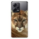 Senada Xiaomi Redmi Note 12 Pro 5G İle Uyumlu Kılıf Silikon Desenli Resimli Kapak Asil Aslan Kaplan