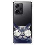 Senada Xiaomi Redmi Note 12 Pro 5G İle Uyumlu Kılıf Silikon Desenli Resimli Kapak Cix Kedi