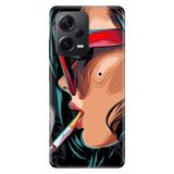 Senada Xiaomi Redmi Note 12 Pro 5G İle Uyumlu Kılıf Silikon Desenli Resimli Kapak Cool Girl