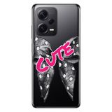 Senada Xiaomi Redmi Note 12 Pro 5G İle Uyumlu Kılıf Silikon Desenli Resimli Kapak Cute Kurdele