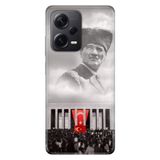 Senada Xiaomi Redmi Note 12 Pro 5G İle Uyumlu Kılıf Silikon Desenli Resimli Kapak Gazi Mustafa