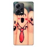 Senada Xiaomi Redmi Note 12 Pro 5G İle Uyumlu Kılıf Silikon Desenli Resimli Kapak Gülen Parmaklar
