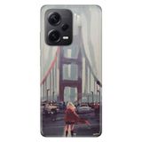 Senada Xiaomi Redmi Note 12 Pro 5G İle Uyumlu Kılıf Silikon Desenli Resimli Kapak Kırmızılı Kadın