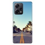 Senada Xiaomi Redmi Note 12 Pro 5G İle Uyumlu Kılıf Silikon Desenli Resimli Kapak Miami Sunset