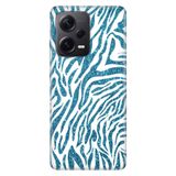 Senada Xiaomi Redmi Note 12 Pro 5G İle Uyumlu Kılıf Silikon Desenli Resimli Kapak Parıldayan Zebra
