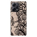Senada Xiaomi Redmi Note 12 Pro 5G İle Uyumlu Kılıf Silikon Desenli Resimli Kapak Pink Mandala