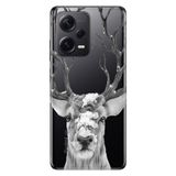 Senada Xiaomi Redmi Note 12 Pro 5G İle Uyumlu Kılıf Silikon Desenli Resimli Kapak Ren Geyiği