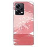 Senada Xiaomi Redmi Note 12 Pro 5G İle Uyumlu Kılıf Silikon Desenli Resimli Kapak You Are Strong