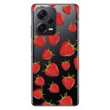 Senada Xiaomi Redmi Note 12 Pro 5G İle Uyumlu Kılıf Silikon Tioserisi Çilek Motif