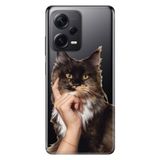Senada Xiaomi Redmi Note 12 Pro 5G İle Uyumlu Kılıf Silikon Tioserisi Düşün Be Kedi