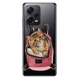 Senada Xiaomi Redmi Note 12 Pro 5G İle Uyumlu Kılıf Silikon Tioserisi Kedi Tatilde