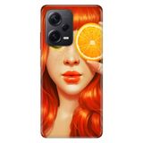 Senada Xiaomi Redmi Note 12 Pro 5G İle Uyumlu Kılıf Silikon Tioserisi Kızıl Kız