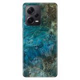 Senada Xiaomi Redmi Note 12 Pro 5G İle Uyumlu Kılıf Silikon Tioserisi Mavi Mermer
