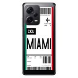 Senada Xiaomi Redmi Note 12 Pro 5G İle Uyumlu Kılıf Silikon Tioserisi Miami Uçak Bileti