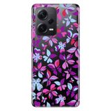 Senada Xiaomi Redmi Note 12 Pro 5G İle Uyumlu Kılıf Silikon Tioserisi Mor Kelebek