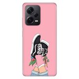 Senada Xiaomi Redmi Note 12 Pro 5G İle Uyumlu Kılıf Silikon Tioserisi Pembe Kolej