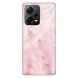 Senada Xiaomi Redmi Note 12 Pro 5G İle Uyumlu Kılıf Silikon Tioserisi Pembe Tüy
