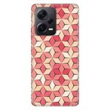 Senada Xiaomi Redmi Note 12 Pro 5G İle Uyumlu Kılıf Silikon Tioserisi Pink Mozaic