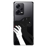 Senada Xiaomi Redmi Note 12 Pro 5G İle Uyumlu Kılıf Silikon Tioserisi Sanat Kedi