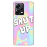 Senada Xiaomi Redmi Note 12 Pro 5G İle Uyumlu Kılıf Silikon Tioserisi Shut Up,Color474