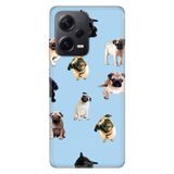 Senada Xiaomi Redmi Note 12 Pro 5G İle Uyumlu Kılıf Silikon Tioserisi Şirin Pug Köpek