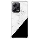 Senada Xiaomi Redmi Note 12 Pro 5G İle Uyumlu Kılıf Silikon Tioserisi Siyah Beyaz Mermer